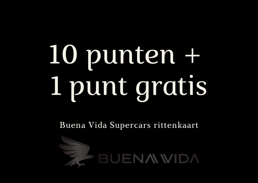 Buena Vida 10 punten rittenkaart