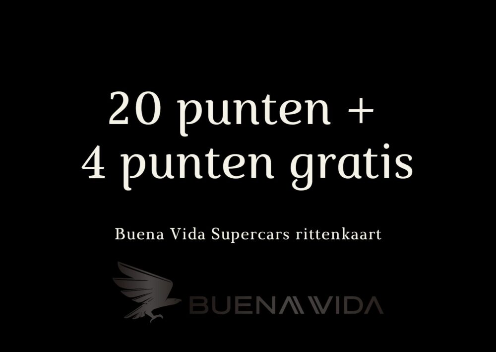 Buena Vida 20 punten rittenkaart