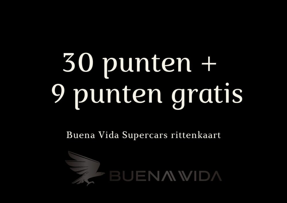 Buena Vida 30 punten rittenkaart