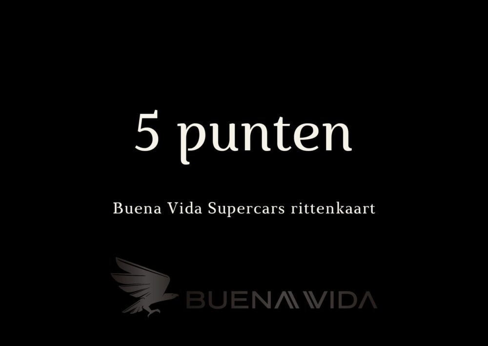 Buena Vida 5 punten rittenkaart