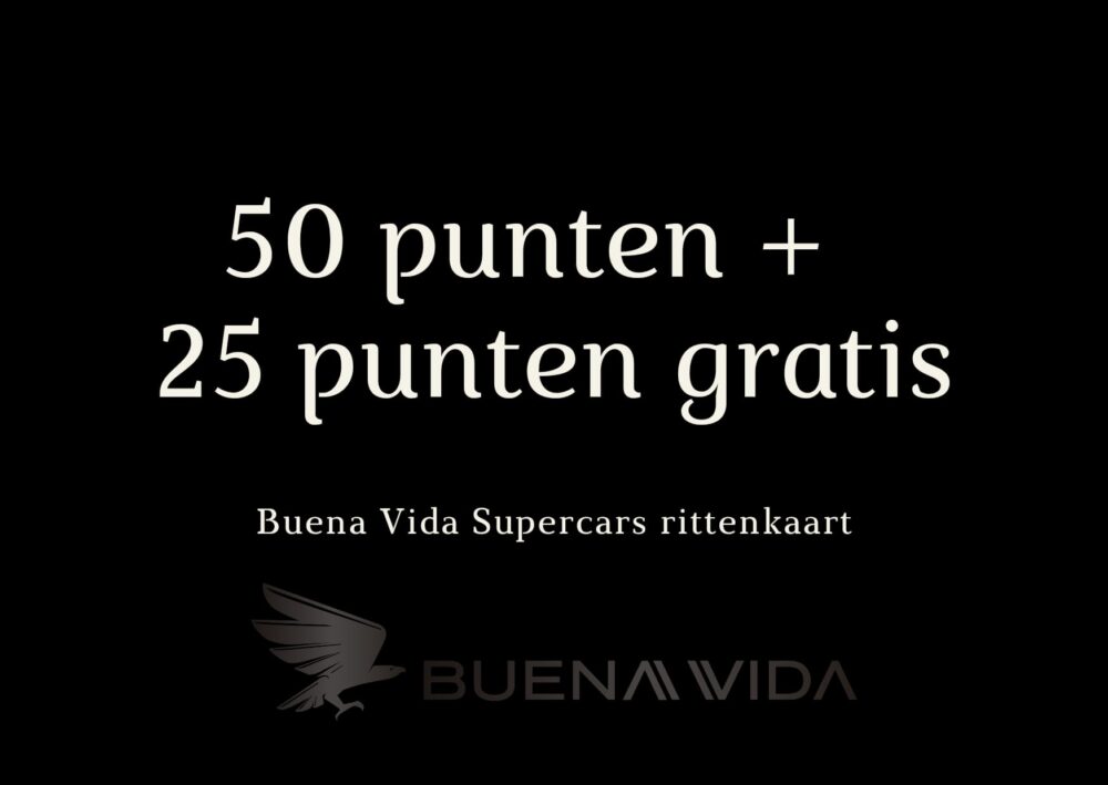 Buena Vida 50 punten rittenkaart