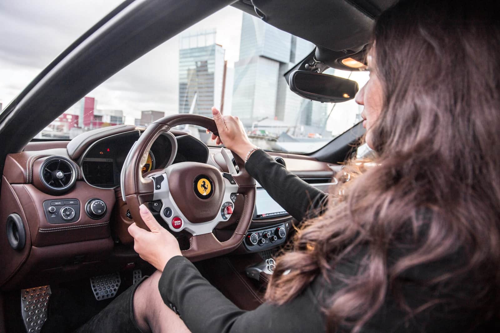 Ferrari interieur leder