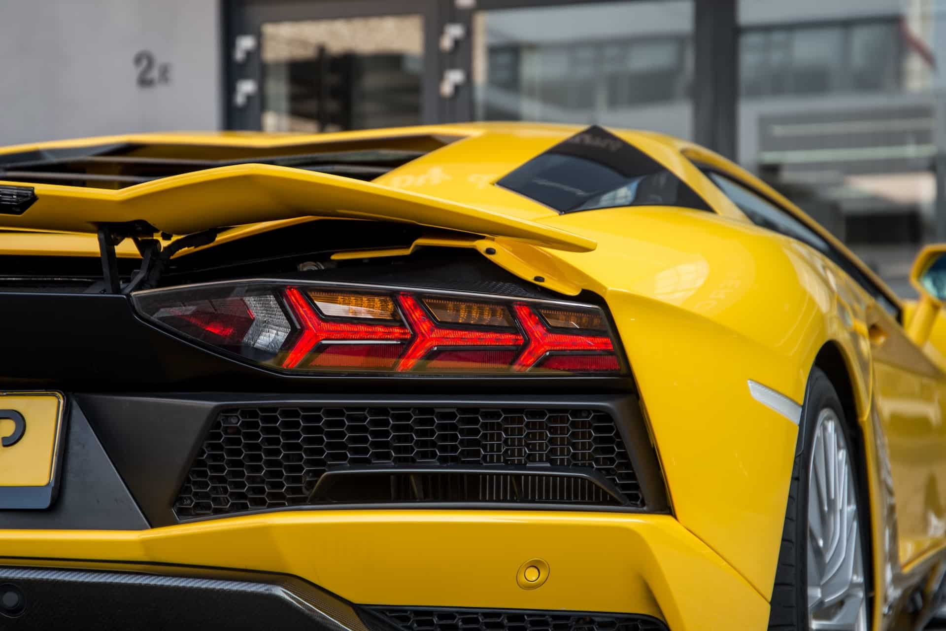 lamborghini aventador s achterkant