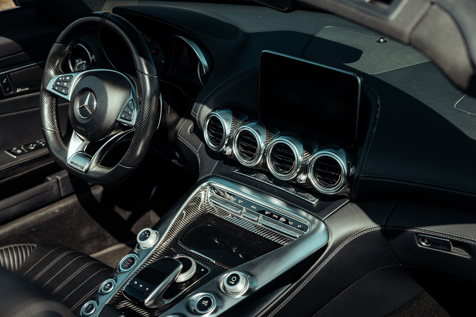 Mercedes AMG GTC wit middenconsole