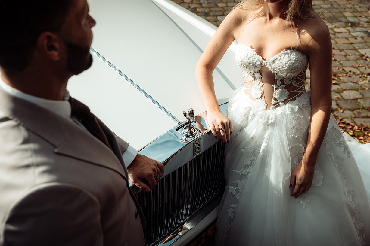 Rolls Royce bovenaanzicht dichtbij