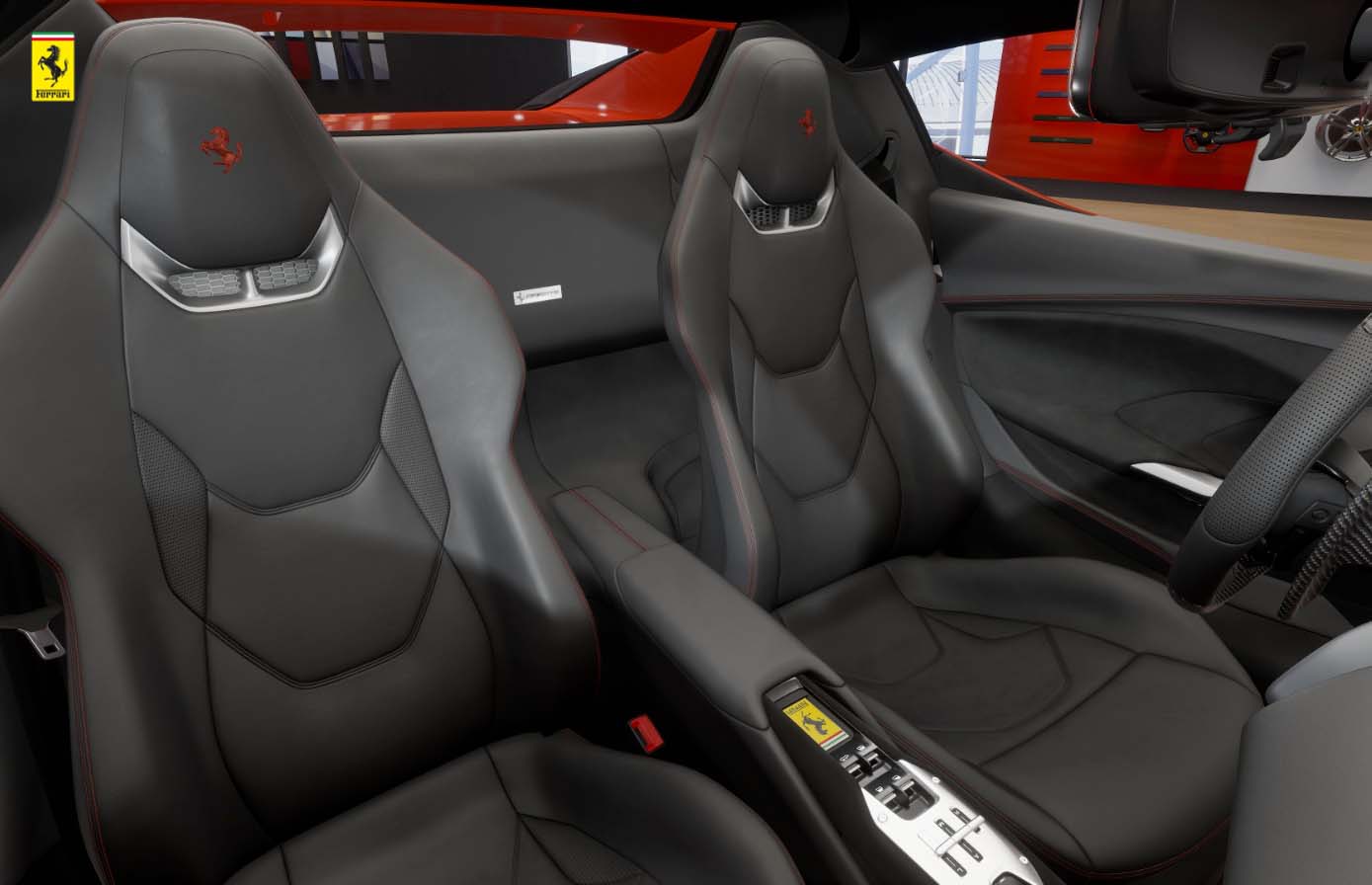 ferrari 296 gts stoelen