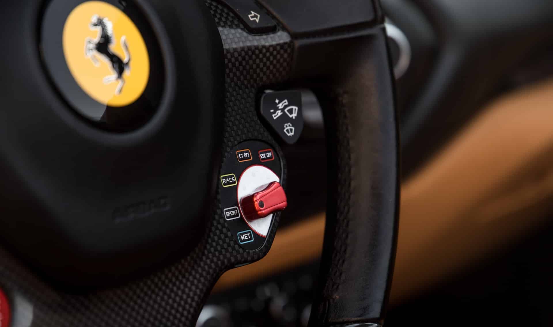 ferrari 488 spider stuur detail