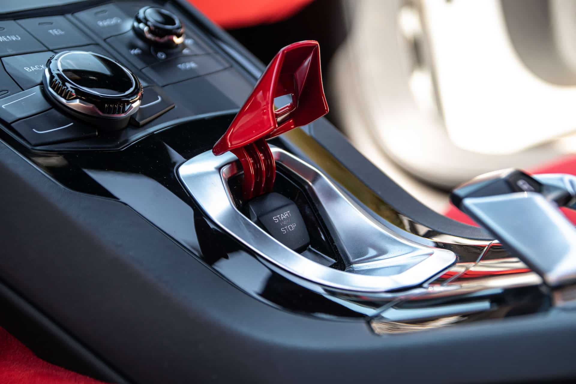 lamborghini huracan lp610 start stop knop