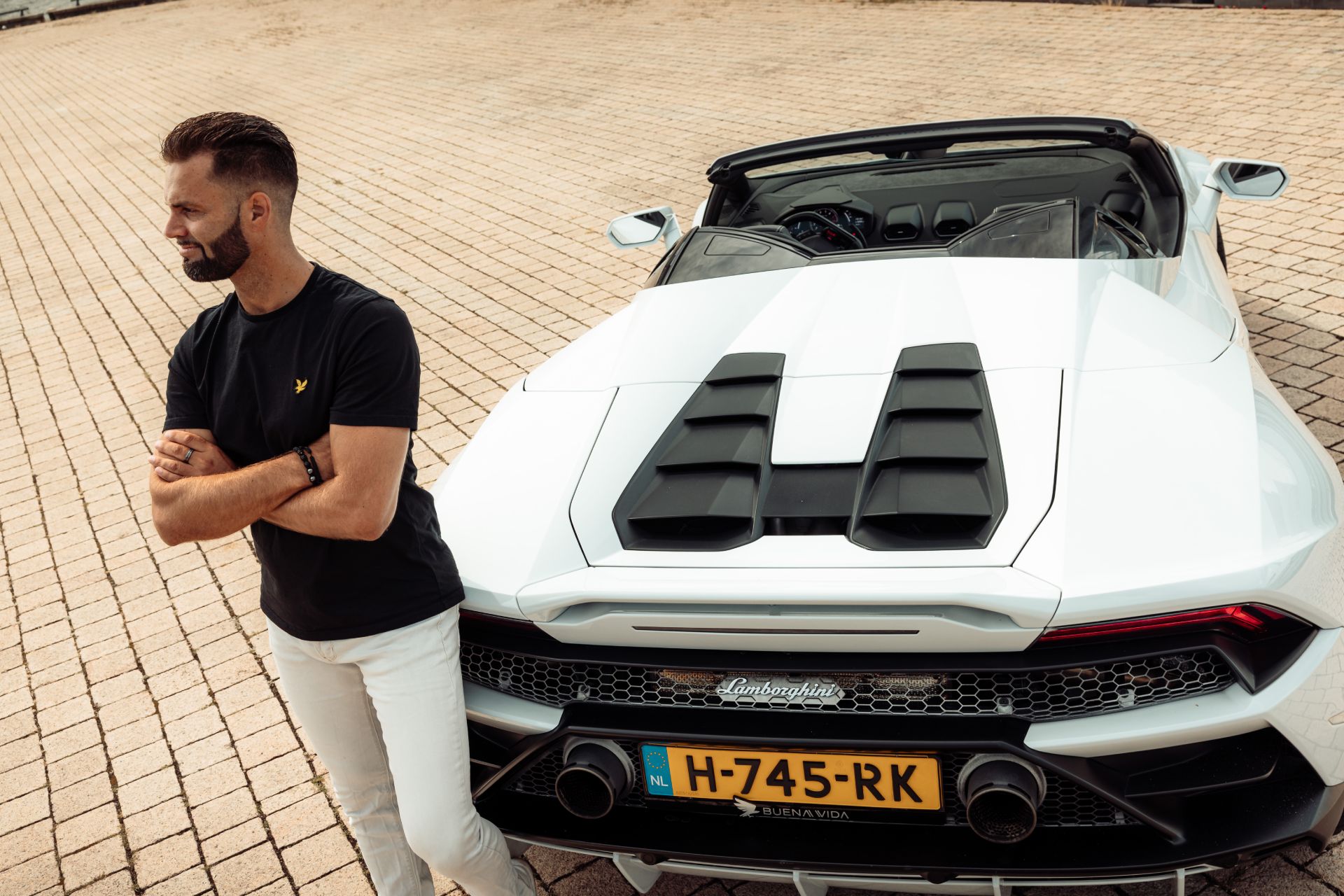 lamborghini huracan evo spyder bovenaanzicht