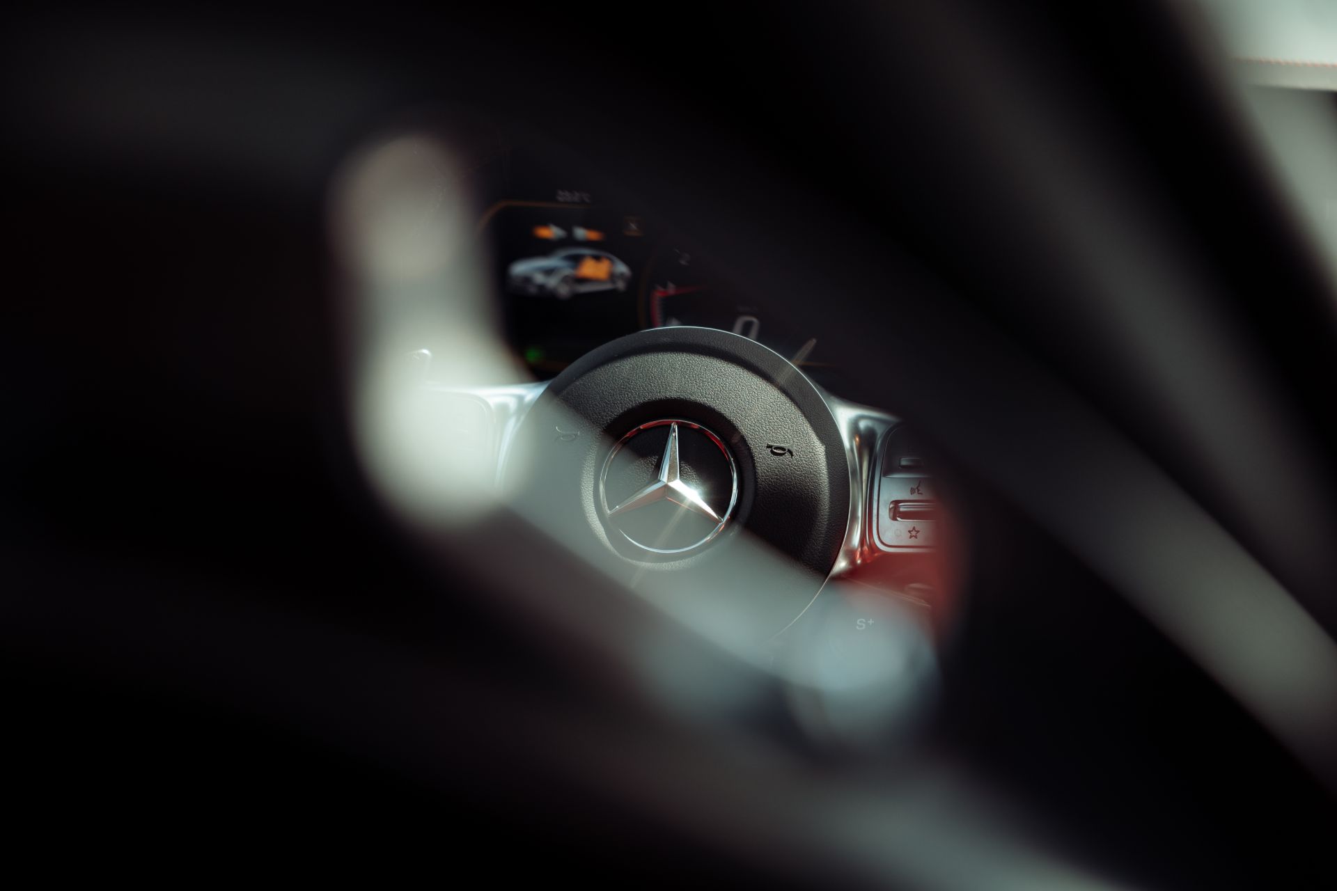 mercedes gt63 amg stuur detail