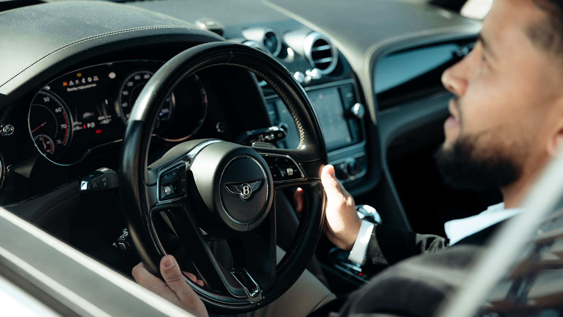 Bentley Bentayga wit binnenkant